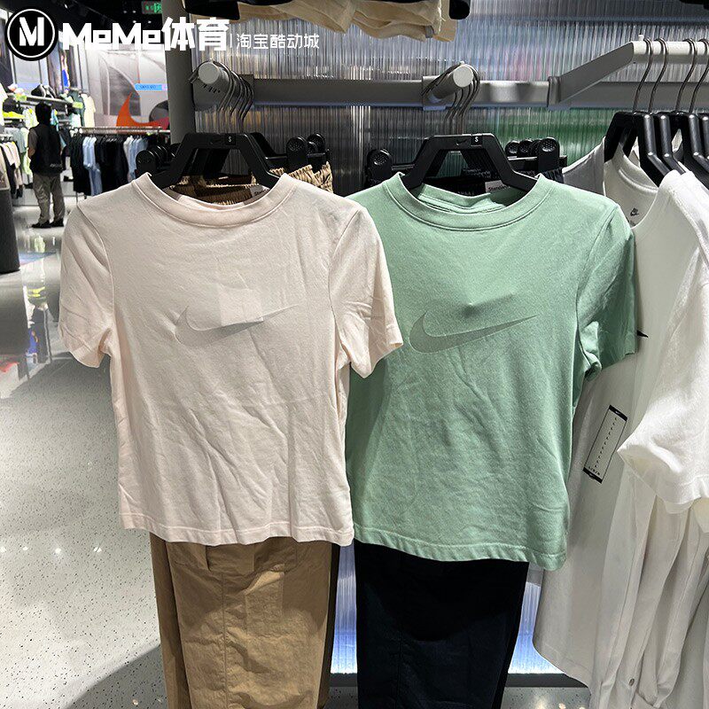 Nike耐克2026夏新品女装钩子印花柔软亲肤修身短袖T恤 IO1517-103