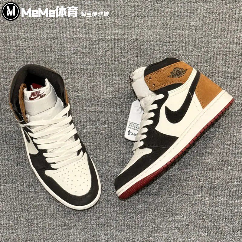 耐克男鞋2026秋新品Air Jordan 1高帮防滑复古运动鞋 DZ5485-201