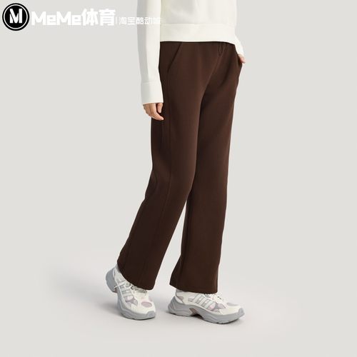 阿迪达斯2026春季新品女子简约防静电运动休闲裤直筒裤长裤KH2686