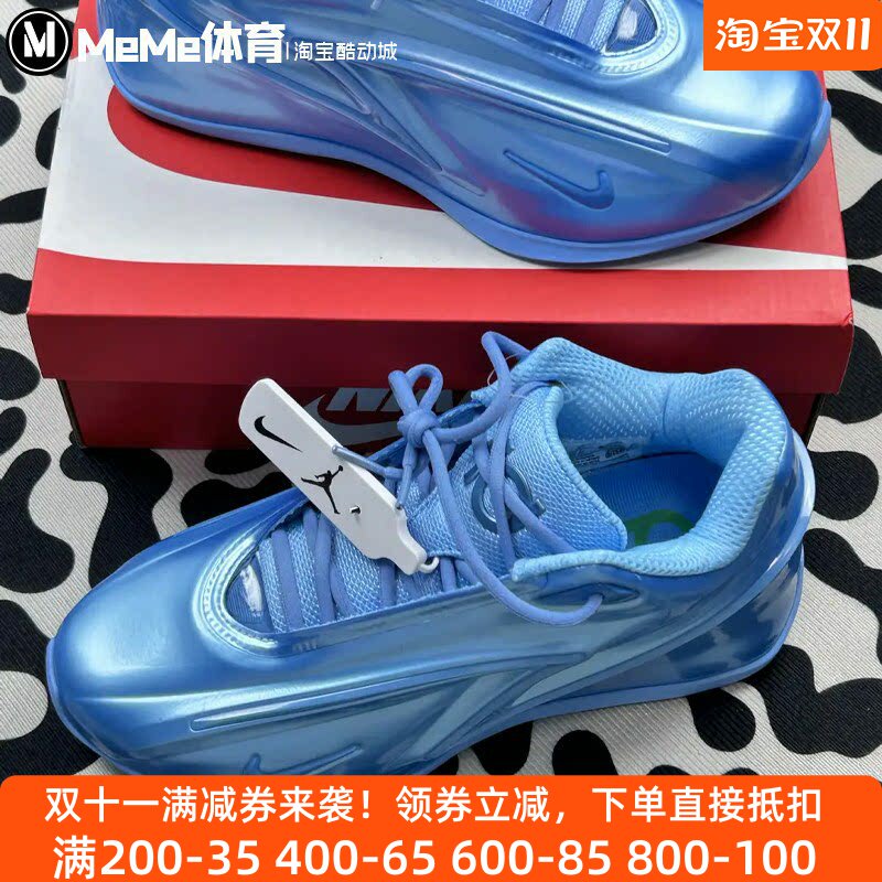 耐克男鞋2026秋款KD19 EP纯蓝漆皮室外缓震训练蓝球鞋 IH1120-400