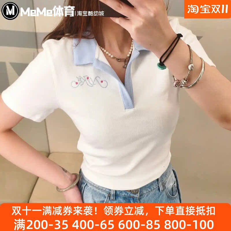 耐克女装短款翻领POLO短袖T恤