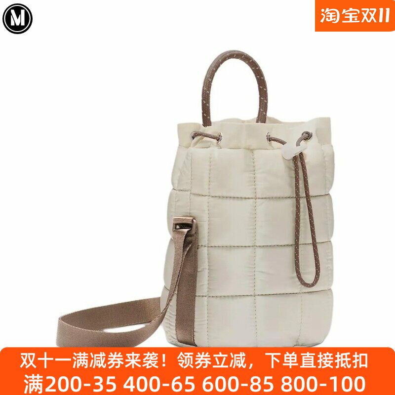 耐克男女单肩包2025冬新品抽绳迷你手提包水桶包斜挎包HQ6709-072