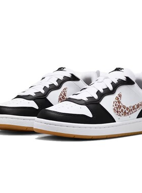 Nike耐克大童鞋2026春季新品COURT时髦豹纹勾运动板鞋 IR0566-001