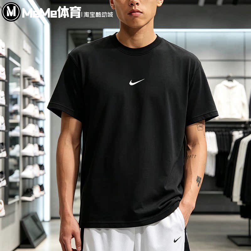 Nike耐克男装2026秋后背篮球潮牌哥特字母印花短袖T恤 IM5055-010
