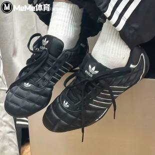 酷飒赛车风薄底缎面休闲鞋 新品 JS0286 2025冬季 阿迪达斯三叶草女鞋