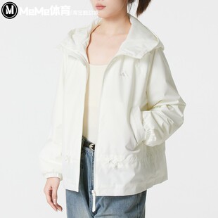 阿迪达斯2026春款女子运动外套宽松薄绒连帽防风衣 KS2809 KS2807