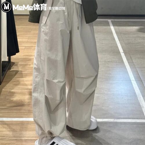 阿迪达斯三叶草男裤2025夏季款休闲运动简约工装阔腿裤长裤JD5894