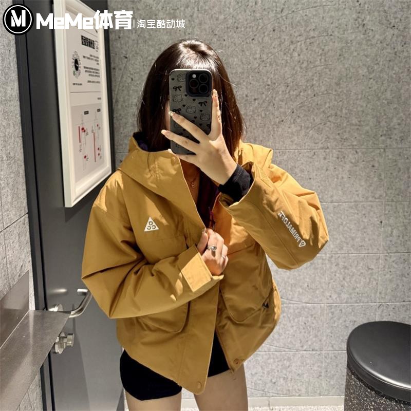 防风拒水连帽夹克外套保暖棉服女