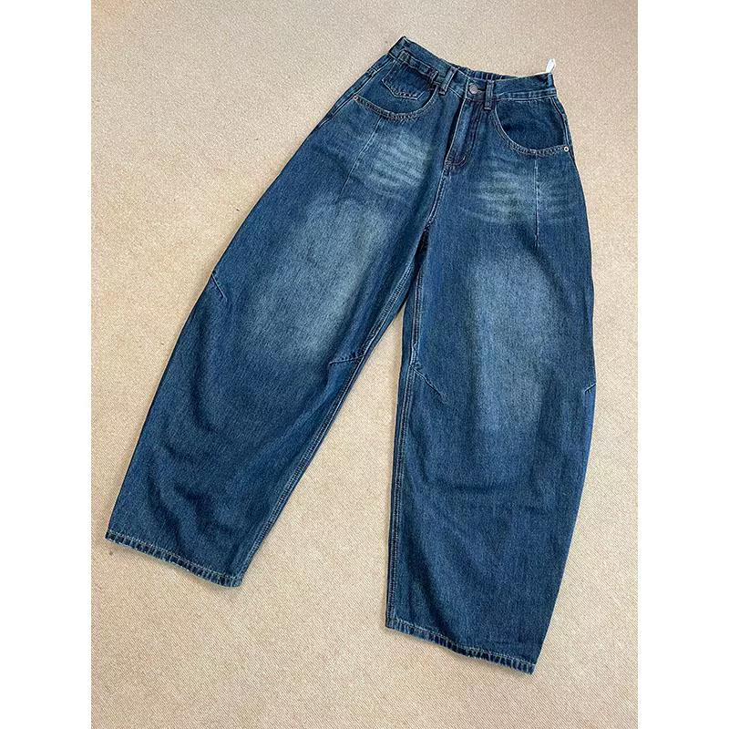 2025春款高腰显瘦弯刀牛仔裤女宽松阔腿长裤-86087,女装/女士精品,牛仔裤,淘宝优惠券,粉丝福利购,淘宝优惠卷