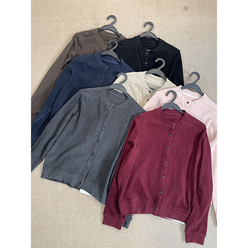 通勤百搭立领单排扣开衫女宽松显瘦长袖外套极简风6193,女装/女士精品,汉服上装,淘宝优惠券,粉丝福利购,淘宝优惠卷