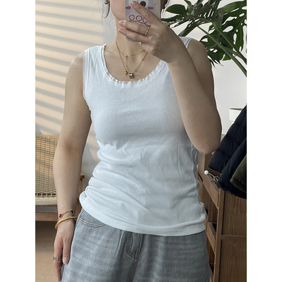 时尚拼接圆领百搭显瘦背心吊带6242