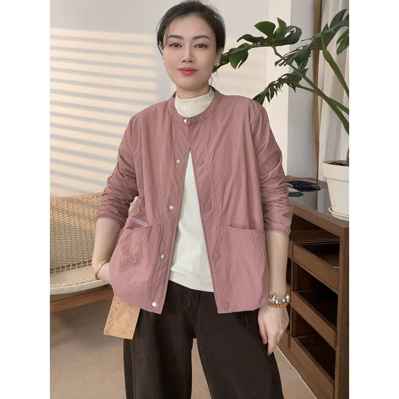 2025秋款立领开衫休闲百搭潮流外套上衣6688