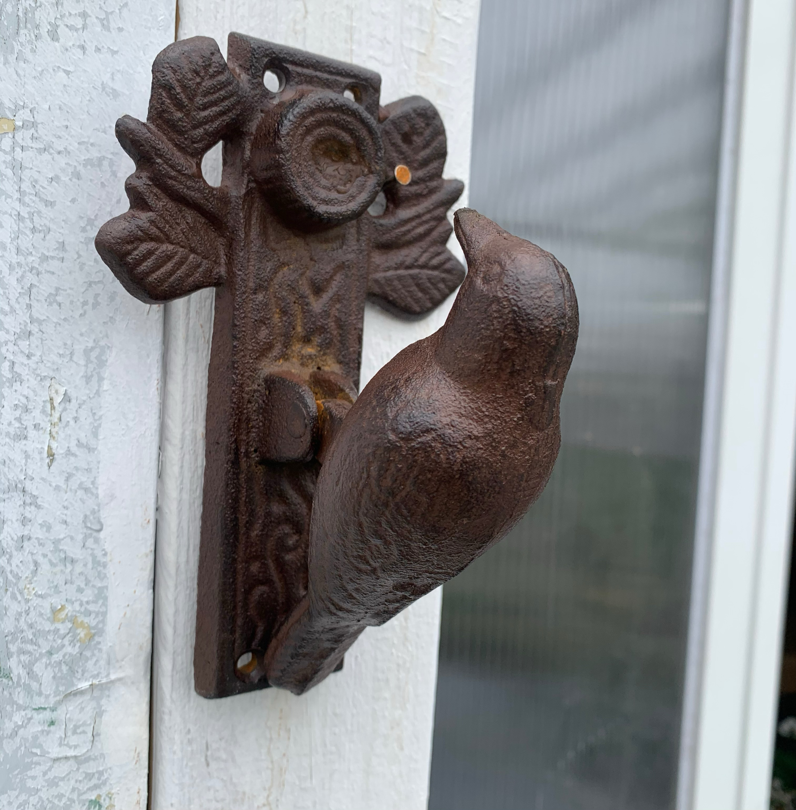 莫里斯花园 花园杂货铸铁小鸟门敲门把手