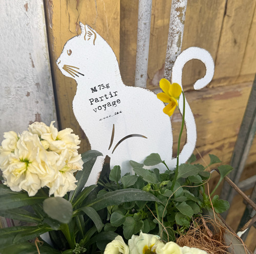 莫里斯花园 花园杂货园艺装饰猫咪花插花盆插