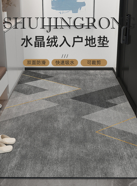 进门地垫入户门地毯2025新款家用门口进门脚垫防滑门垫可裁剪垫子