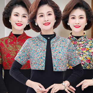 妈妈加绒加厚护肩防寒驼绒棉中袖 睡觉护颈椎坎肩 小背心中老年女装