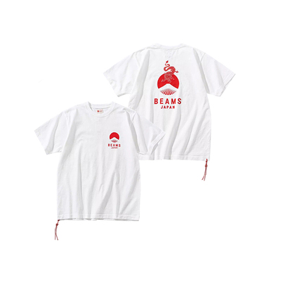 T恤男女情侣款红绳印花日系短袖