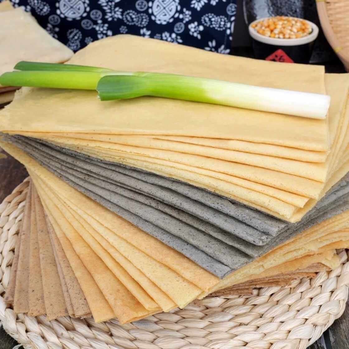 (齐鲁特色手工煎饼)小米玉米红枣杂粮临沂手工粗粮大煎饼卷特产