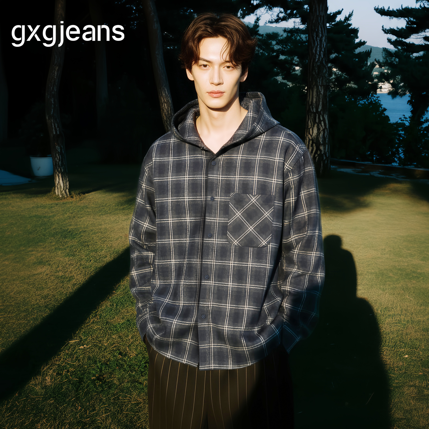 经典格纹 连帽夹克