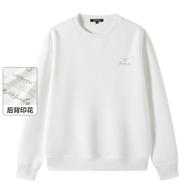 gxgjeans男装春新款字母印花圆领卫衣简约青少年打底衫上衣*