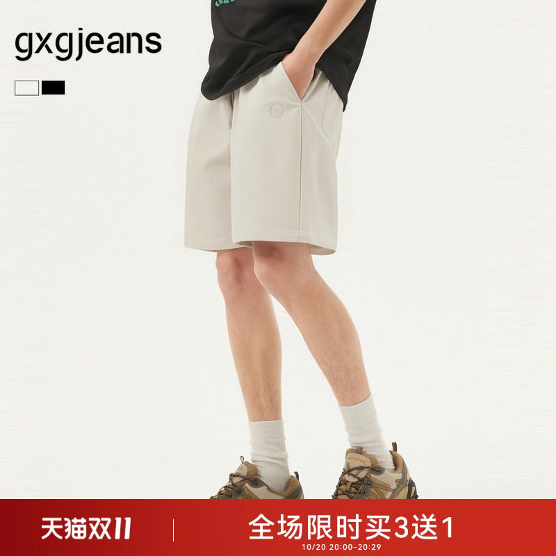 gxg.jeans男装 多色logo绣花基础休闲短裤男士薄款 25年夏新品
