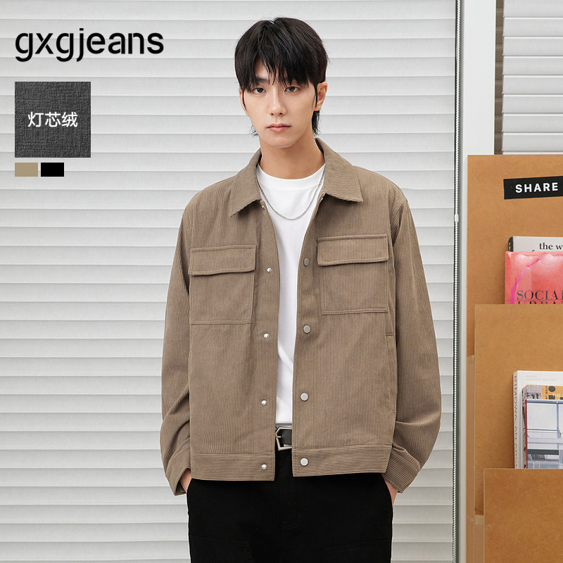 gxgjeans外套翻领秋季