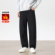 舒适挺括有型长裤 gxgjeans男装 厚款 休闲裤 加绒弯刀裤 冬季