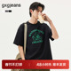 T男25夏新款 gxg.jeans男装 多色印花简约宽松圆领短袖 J25D442077