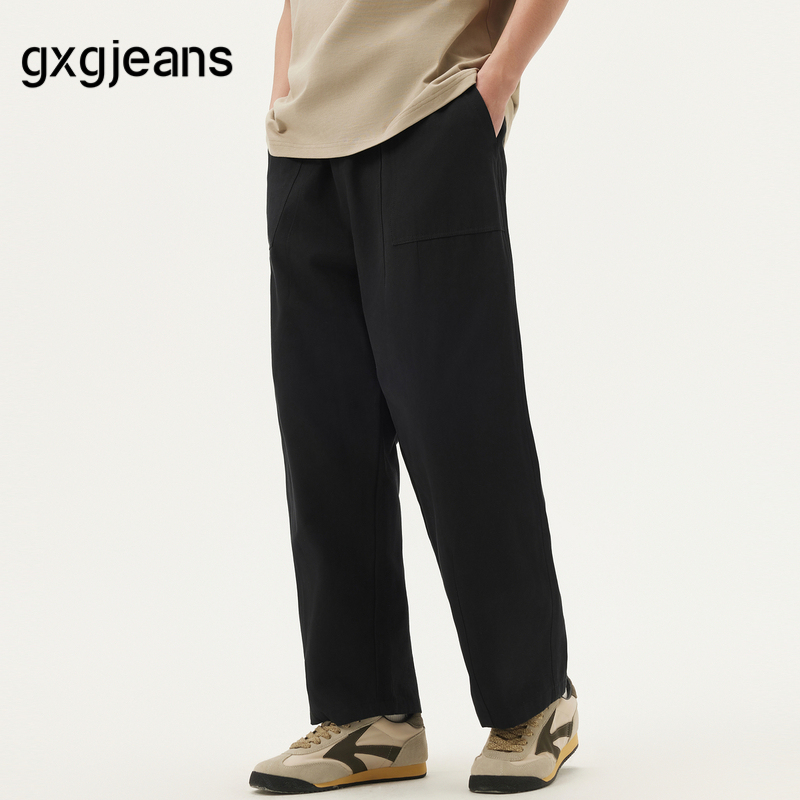 裤腿分割拼接  时尚弯刀版型