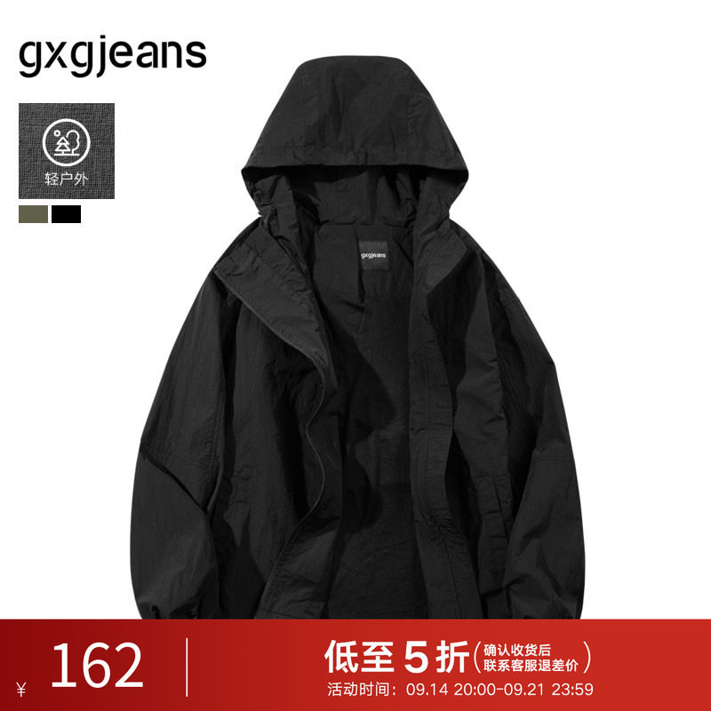 gxg.jeans男装 多色户外工装休闲防风连帽夹克外套男 25年秋新品图片