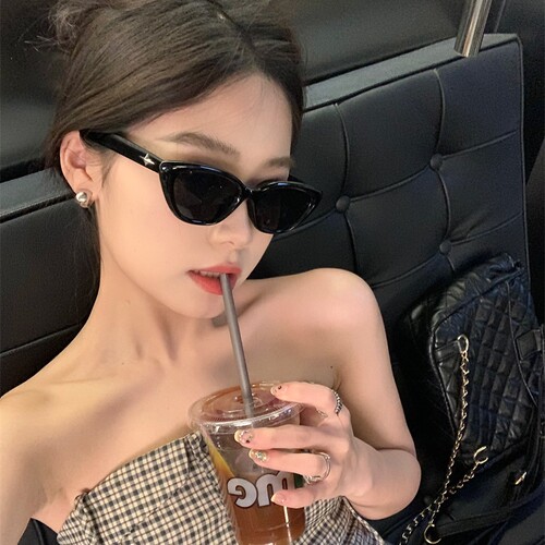 复古三角猫眼小脸墨镜女高级感