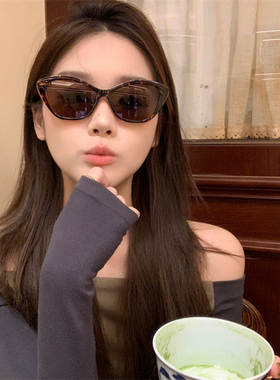 猫眼墨镜女高级感ins显瘦太阳镜