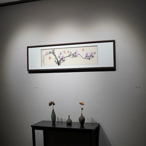 纯手工刺绣苏绣挂画新中式