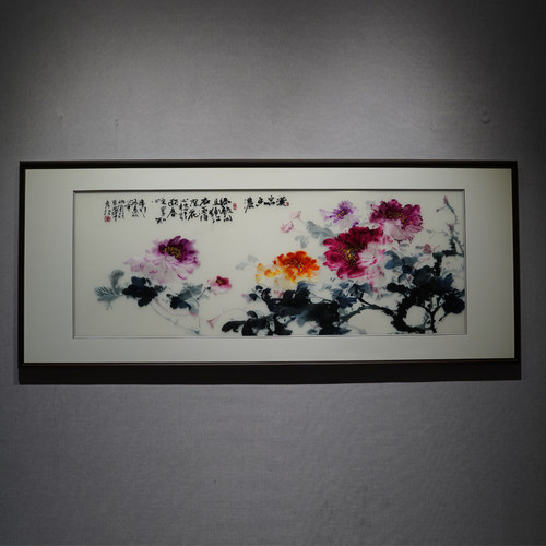新中式汉宫香浓客厅装饰画纯手工