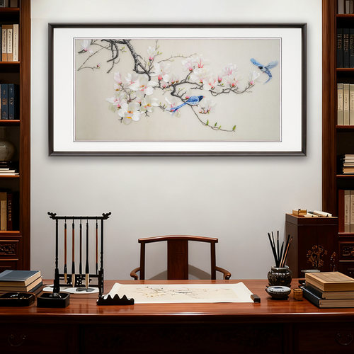 苏绣成品新中式纯手工刺绣画