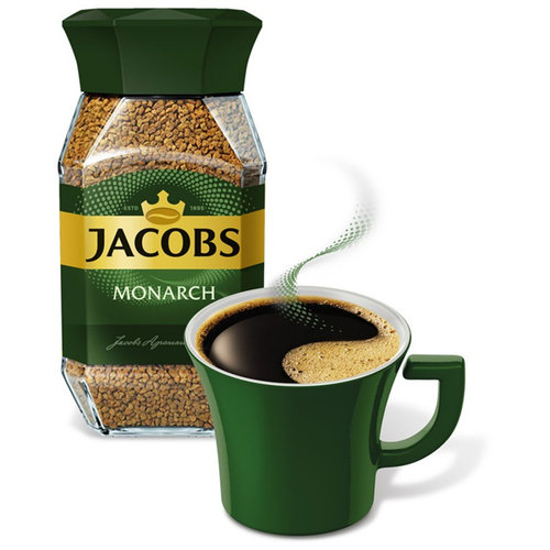 俄罗斯进口帝王速溶咖啡德国雅各布斯JACOBS意式纯黑浓缩提神冻干