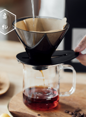 新款日本进口HARIO无限滤杯 十字星V60手冲咖啡树脂滤杯套装户外