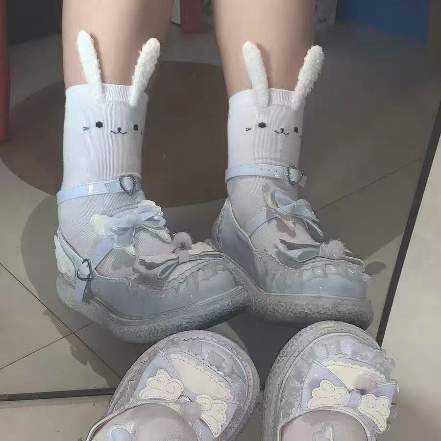 日系JK立体可爱兔耳朵软妹洛丽塔少女棉袜兔兔甜美学院风少女袜