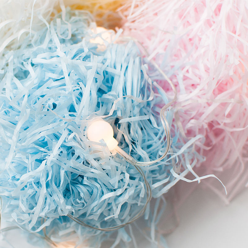 拉菲草碎纸丝填礼物结婚节庆用品喜糖盒子生日礼物盒装饰礼盒