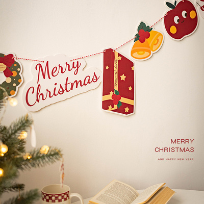 森屿叶圣诞节日装饰卡派对挂饰