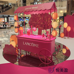 定制铁艺品牌推广宣传促销花车商场售卖摆摊咖啡化妆品展示小推车