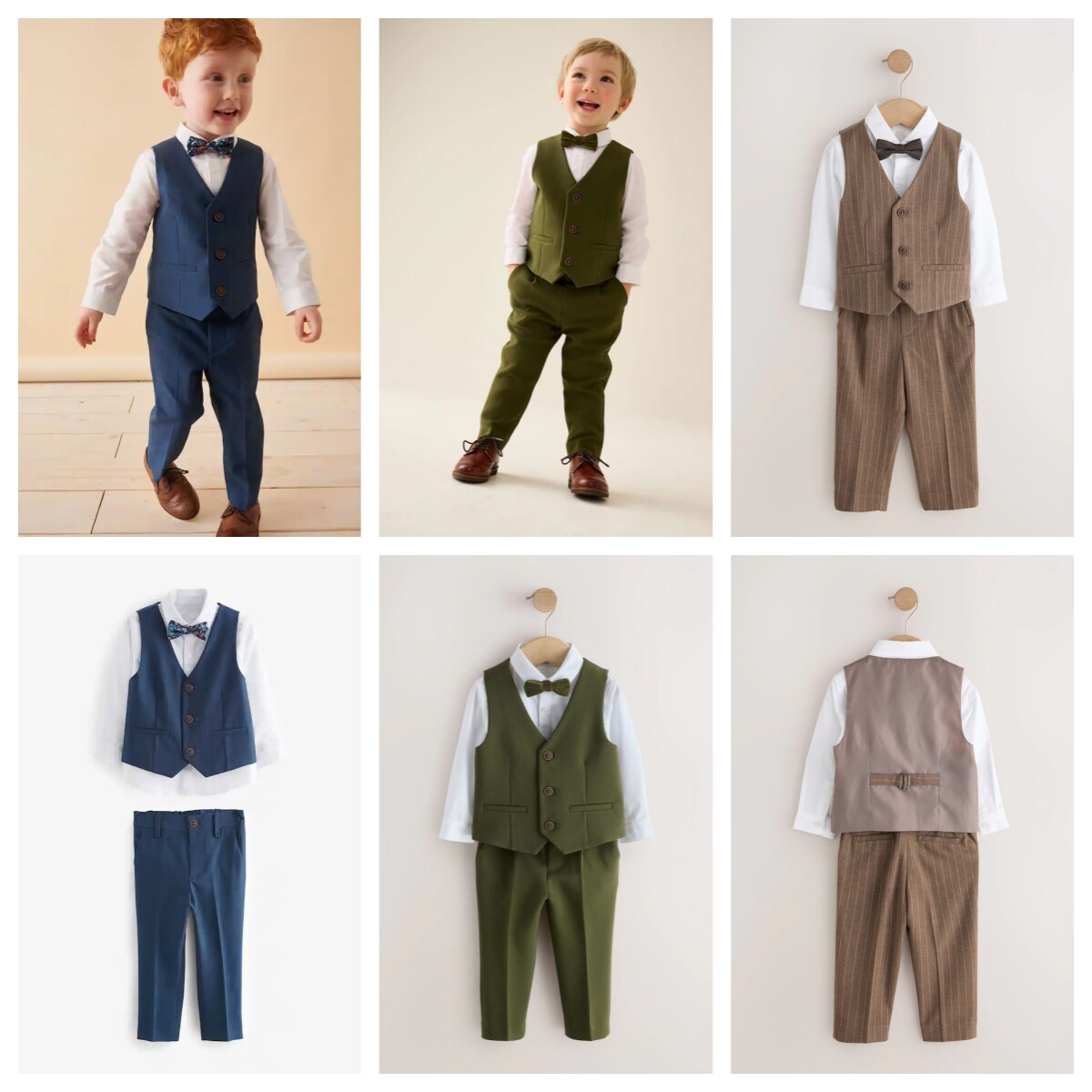 next条纹礼服马甲+长袖衬衫+西裤