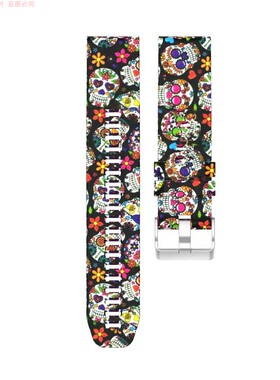 适配TA806北斗卫星手表syntime一代基础pro运动硅胶印花表带24mm