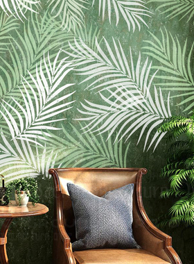 20cm-60cm模板镂空墙绘画画手绘模具喷漆背景DIY热带棕榈树叶S254