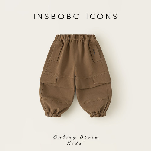 INSbobo简约束脚工装裤