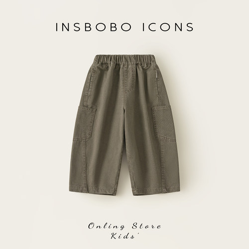 INSbobo简约休闲工装裤