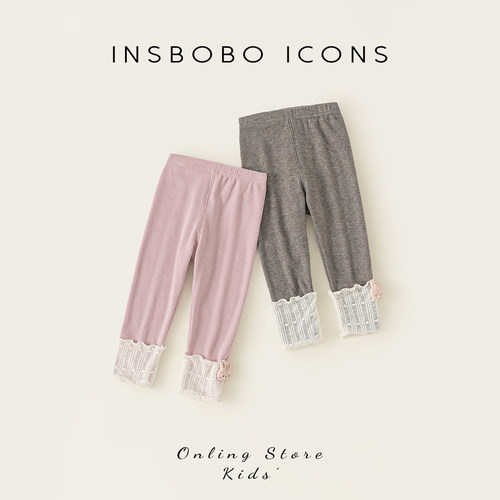 INSbobo可爱装饰打底裤