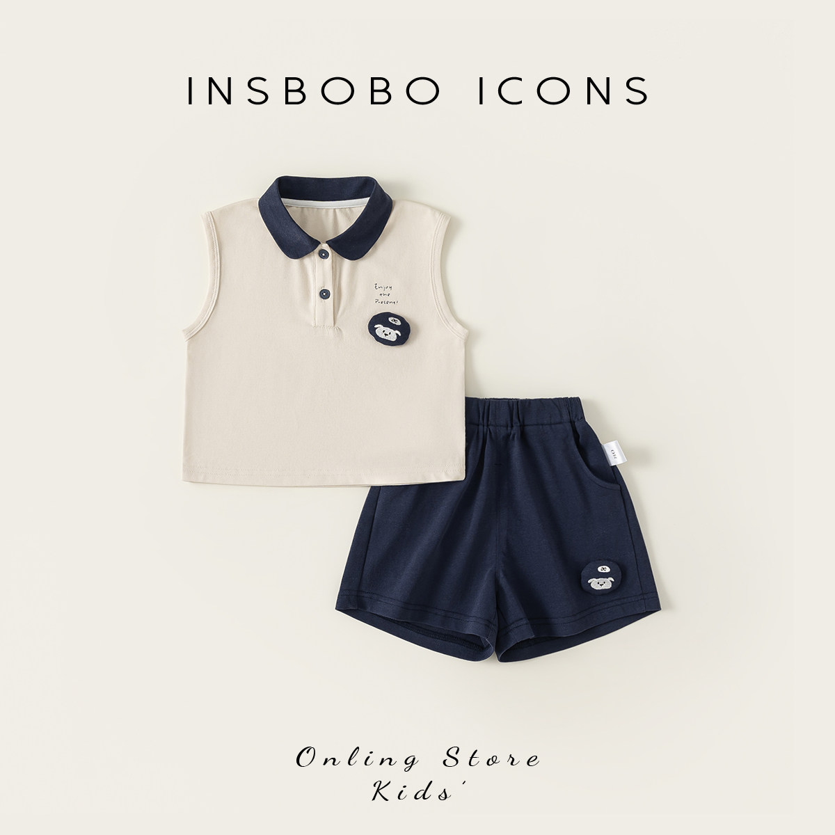 INSbobo儿童可爱卡通套装图片