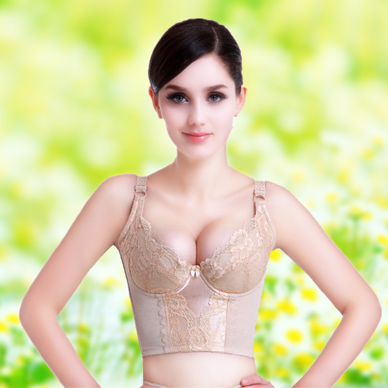 大码美背文胸调整型内衣薄款女收副乳聚拢矫正上托长收胃收腹夏季