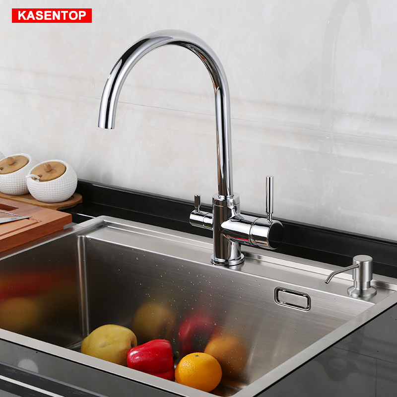 Schein Hot and cold Hole kitchen water tap Trays water tank Functional band Pure water tap Rotatablein the Decoration main material , Kitchen , Kitchen Faucet  category - from Buy2taobao.com to provide professional Taobao agent buy service